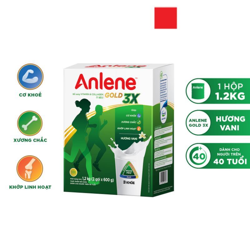Sữa Bột Anlene Gold 1.2kg Hương Vani