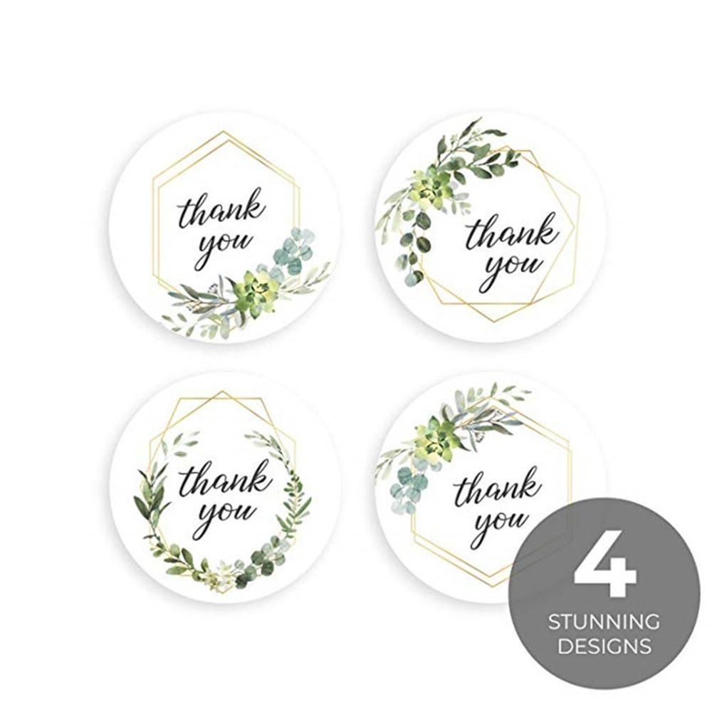 LAKAMIER Cuộn 500 Hình Dán Chữ Thank You Dùng Để Trang Trí Tiệc Cưới