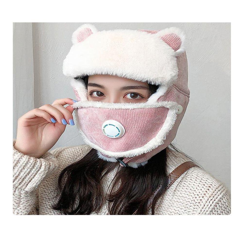 Mũ Len Che Tai Giữ Ấm Chống Lạnh Thời Trang Thu Đông