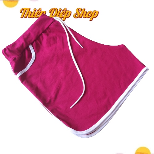Quần đùi nữ siêu Big size (70kg - 85 Kg) mặc nhà màu đen, quần short ngắn dây rút vãi thun cotton, dáng ôm. | BigBuy360 - bigbuy360.vn