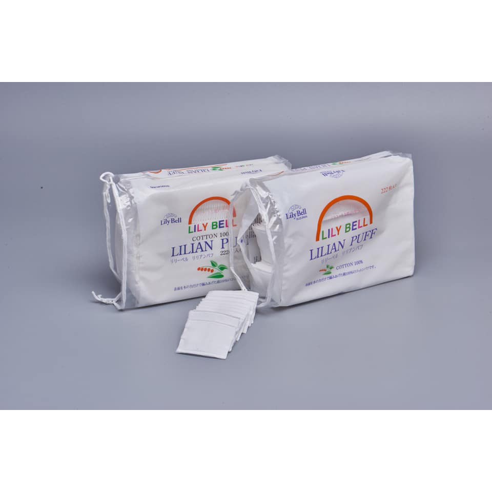 Bông tẩy trang Lily Bell 222 miếng