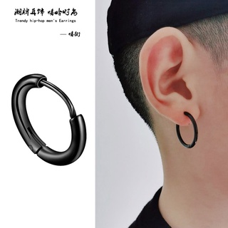 Khuyên tai vòng tròn phong cách hiphop đơn giản sành điệu cho nam nữ