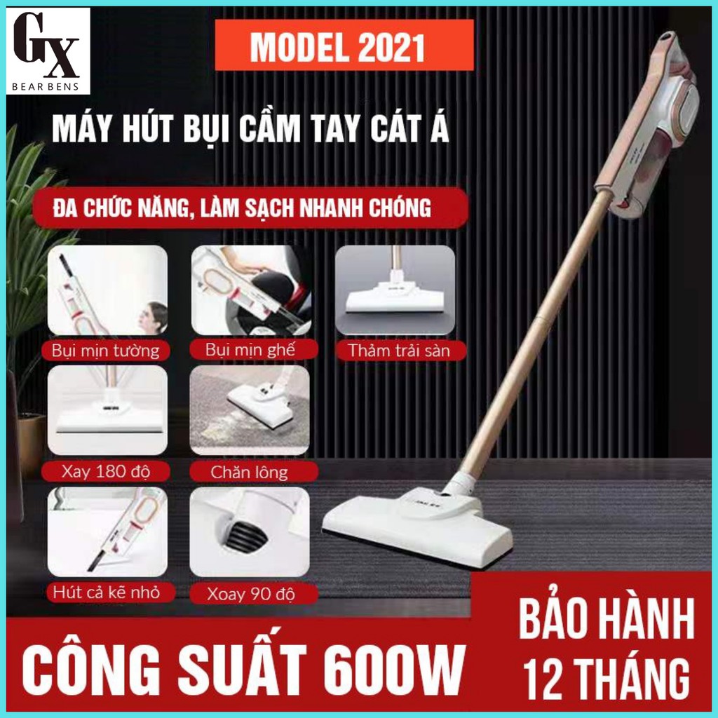 Máy hút bụi gia đình cầm tay 2 Trong 1 Thế Hệ Mới - Hút sạch mọi vị trí, có thể tháo rời [BH Chính hãng]