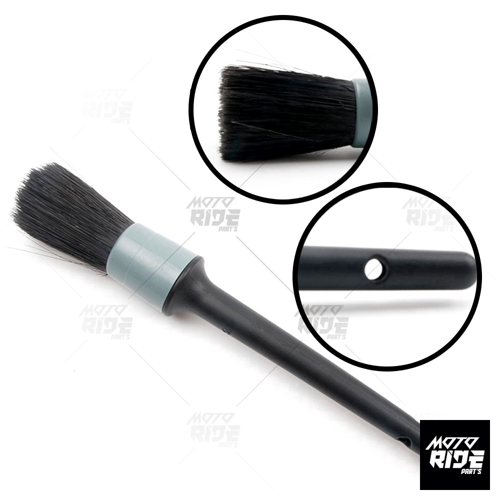 BỘ 5 CÂY CỌ TRÒN RỬA XE ĐA NĂNG LÔNG NHỰA MỊN - XÁM