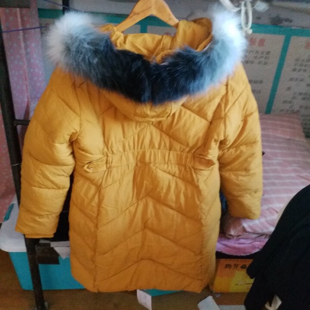 Áo phao mủ lông hai màu