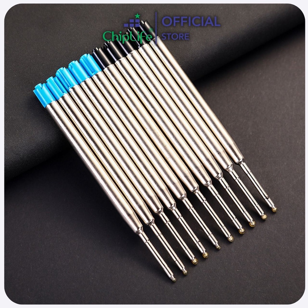 Ruột bút ký CHIPLIFE 0.7mm mực xanh - đen NB070