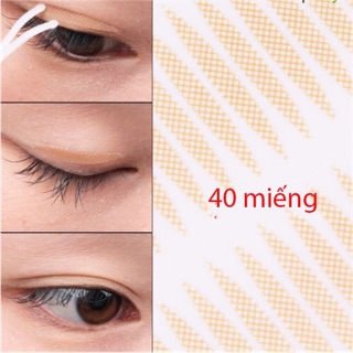 Vỉ 40 miếng dán mí vân lưới có keo sẵn
