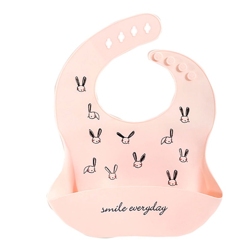 Yếm ăn chống vết bẩn và nước bằng silicone cấp thực phẩm tái sử dụng được dễ lau chùi cho em bé sơ sinh