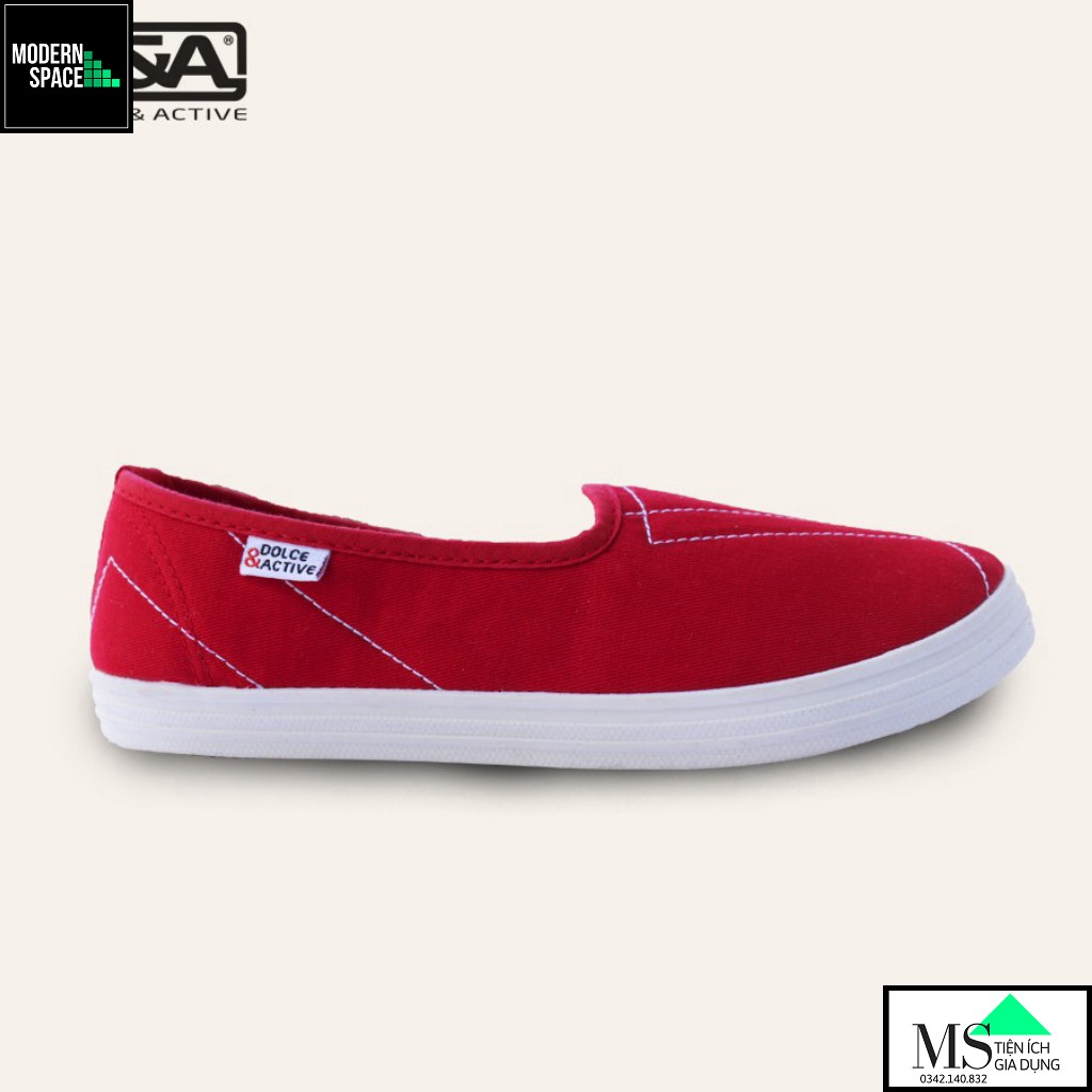 (Trẻ em) Giày Lười Slip-on - Bé gái D&amp;A EPG1922 (Phân phối Chính Hãng)