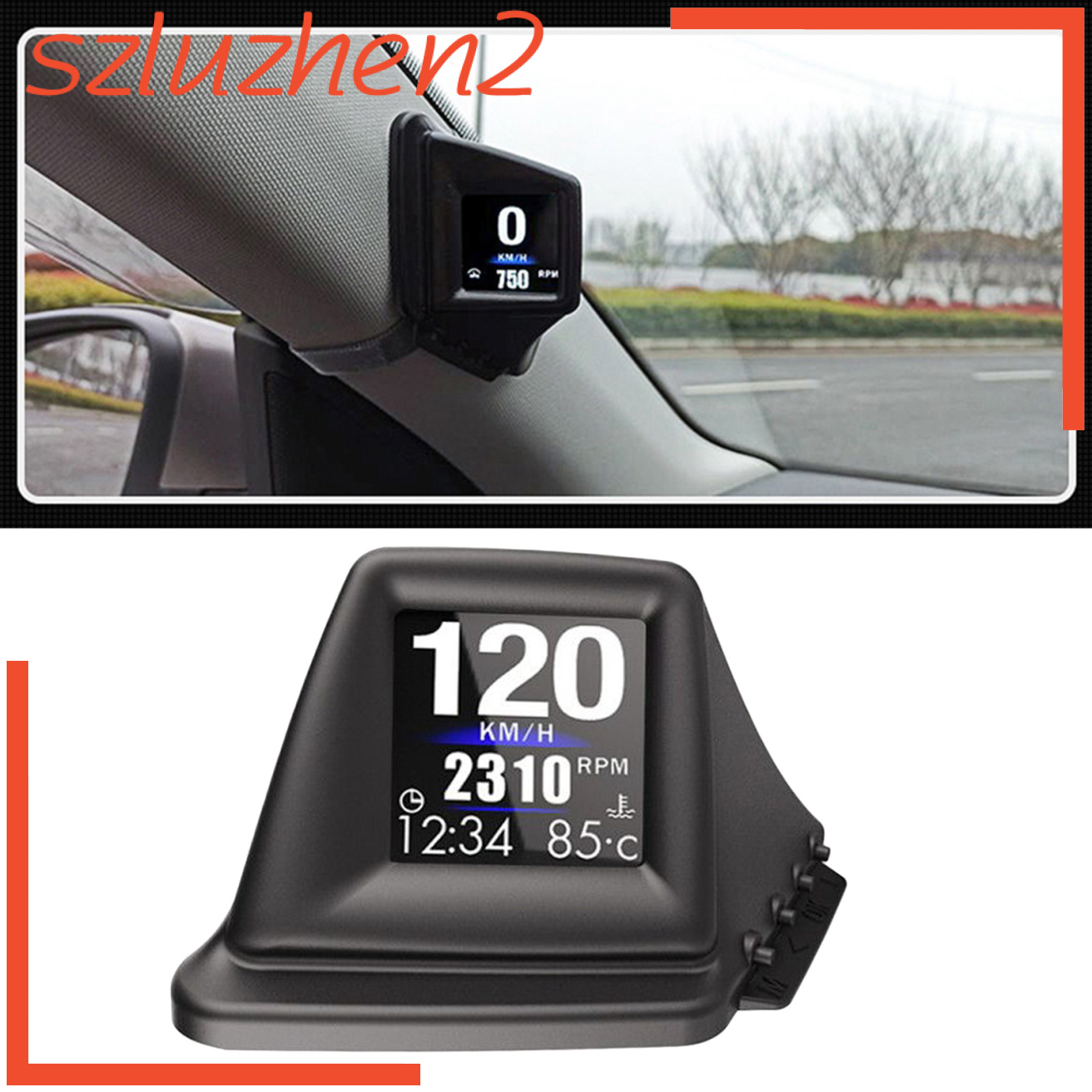 [Adventurer] Car Head Up Display GPS OBD2 OBD Driving Computer Voltmeter LCD Screen