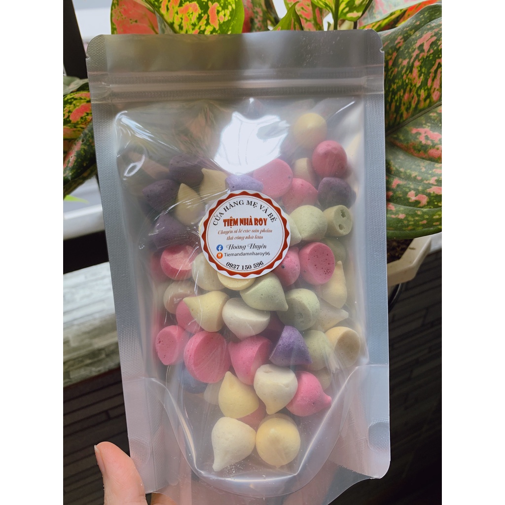 Bánh ăn dặm handmade sữa chua trái cây nhiều màu sắc dinh dưỡng cho bé trên 6m+