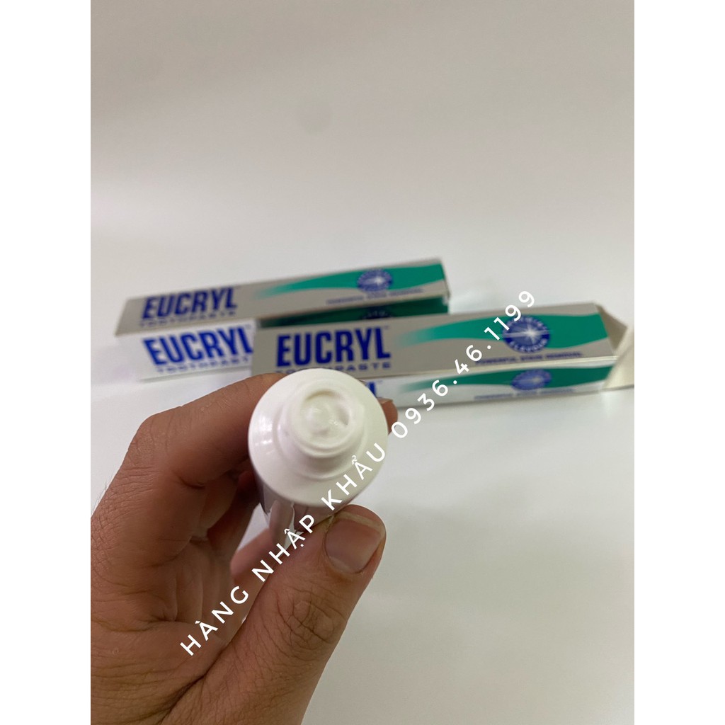 [Chính hãng] Kem đánh răng tẩy trắng răng Hương Bạc Hà Eucryl-UK