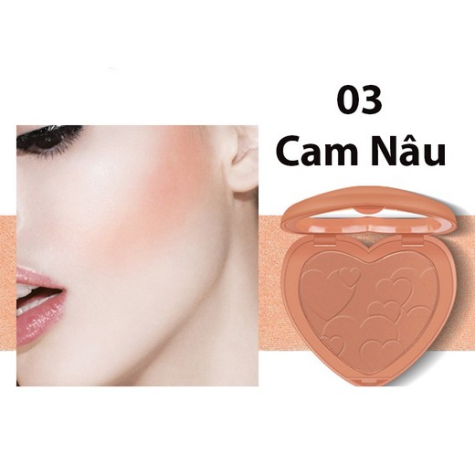 Phấn má trái tim Kiss Beauty blushing, sweet heart hàng chính hãng nội địa | BigBuy360 - bigbuy360.vn