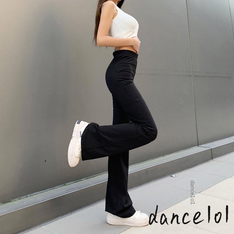 Quần Dài Nữ Nhảy Múa 1O1 Ống Loe Màu Trơn