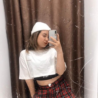 ÁO THUN CROPTOP GROUNDBREAKING 1974 (Set 2 áo CROPTOP & BRA) - (Sp sẵn)