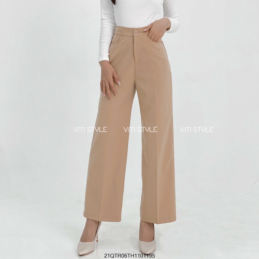 Quần tây ống rộng 2 túi trơn ulzzang thời trang nữ VM STYLE 21QTR06TH1101