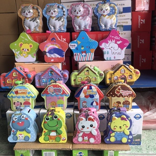 Két Sắt Ống Heo Tiết Kiệm Có Khóa Mini Cho Bé - NHIỀU MẪU