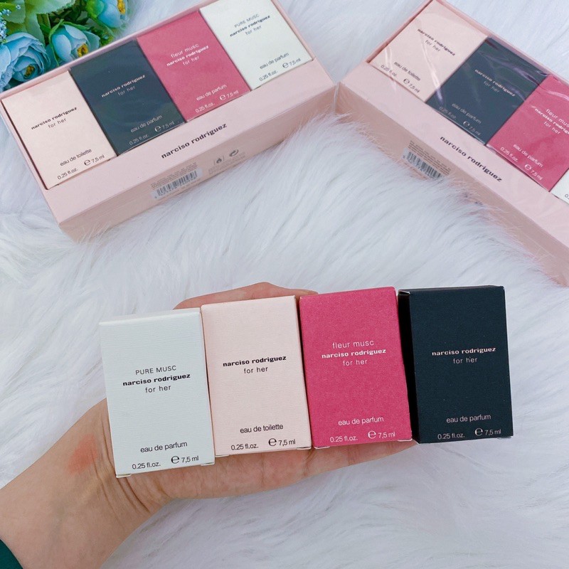 Set nước hoa Narciso đủ 4 mùi, Set Nước hoa mini Narciso | Thế Giới Skin Care