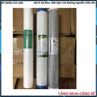 Bộ 3 lõi lọc thô 20 inch ♥♥ bộ ba lõi lọc 20in ♥♥ lõi máy 50l/h ♥♥ lõi bông 20in