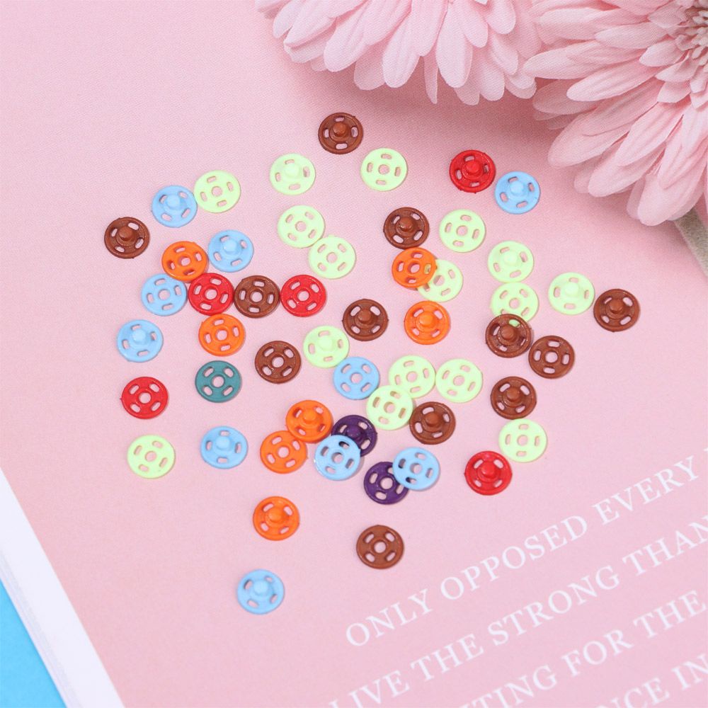 Set 15 Nút Khóa Dây Đeo Túi Xách Mini 7mm 14 Màu Chất Lượng Cao