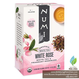 Bạch Trà Hữu Cơ Kết Hợp Cùng Nụ Hoa Hồng Hữu Cơ Numi Organic White Tea & Rose Buds