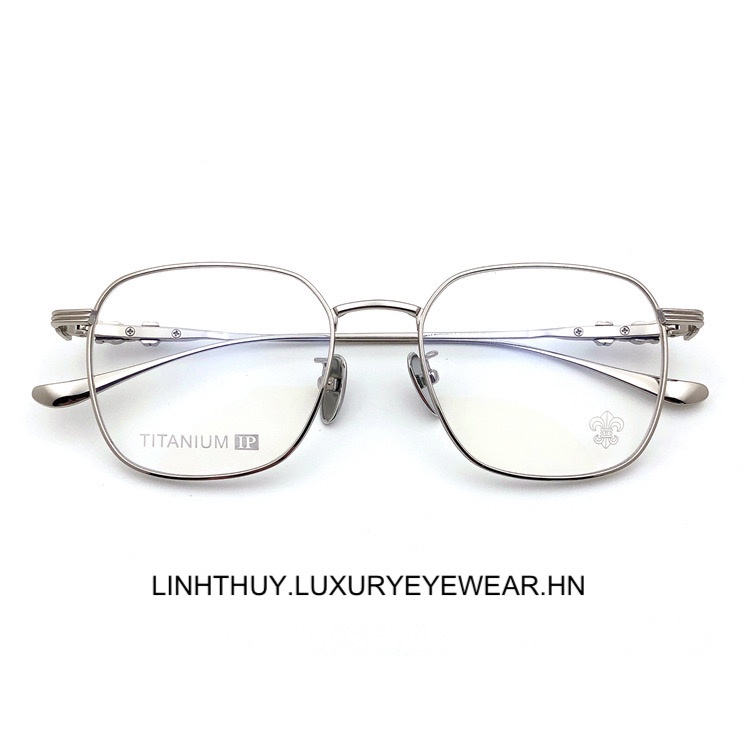 Gọng kính mắt chrome hearts CH8060 cao cấp s925 dáng vuông vintage cao cấp fullbox phiên bản 2022