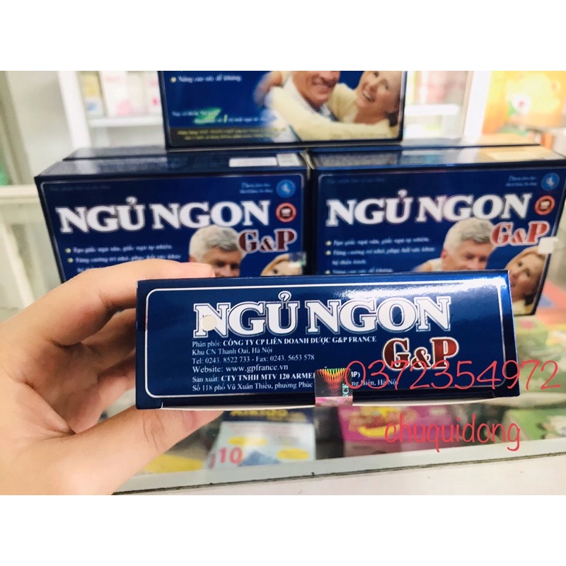 Ngủ ngon gp, Ngủ ngon g&p hỗ trợ giấc ngủ sâu hộp 30viên