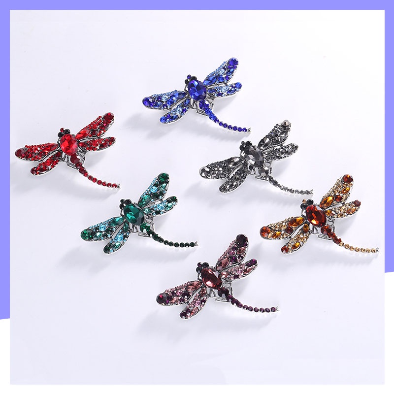 Trâm Cài Áo Hình Chuồn Chuồn Đính Đá Thời Trang Cho Nữ