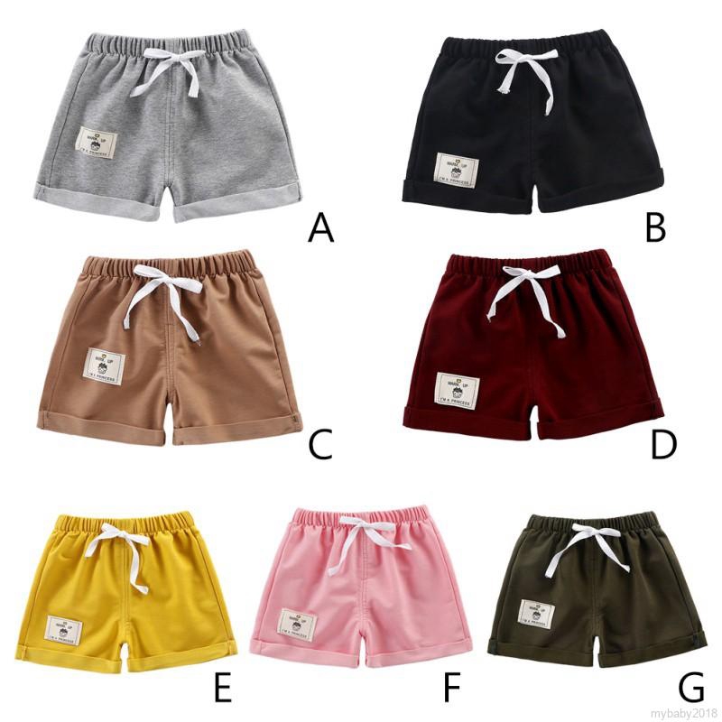 Quần Short Cotton Thể Thao Cho Bé 1-5 Tuổi