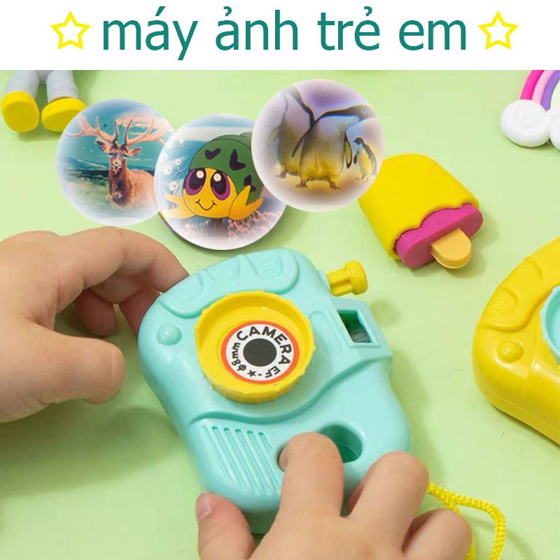 Máy Ảnh Đồ Chơi 8 Kiểu Động Vật Màu Sắc Ngẫu Nhiên Dành Cho Trẻ Em