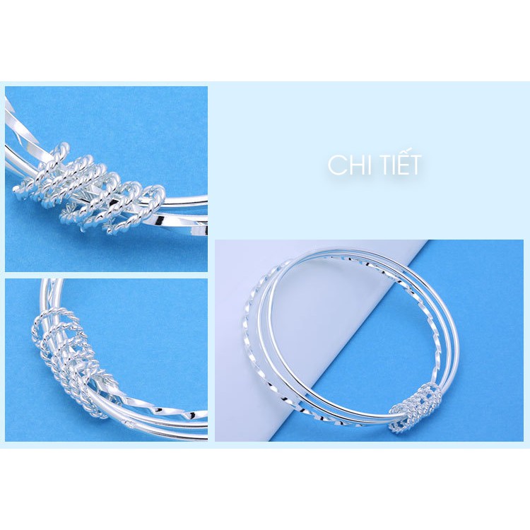 VÒNG TAY THIẾT KẾ BỘ 3 VÒNG KIỂU HÀN P1113