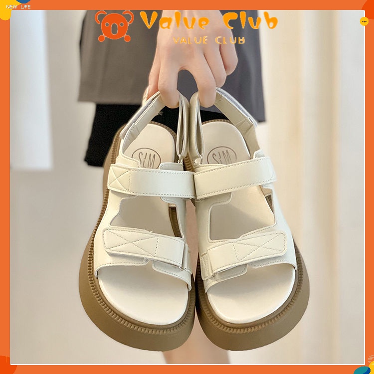Giày Sandal Đế Dày Thời Trang Mùa Hè Hàn Quốc 2022 Cho Nữ