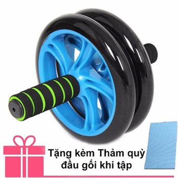 Con lăn tập cơ bụng 2 bánh cỡ lớn new (2018)- Xanh dương