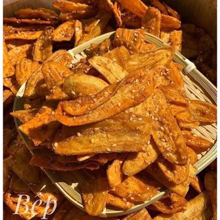 1Kg chuối sấy mè gừng.