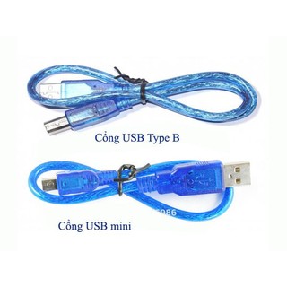 Cáp mini USB kết nối arduino với PC