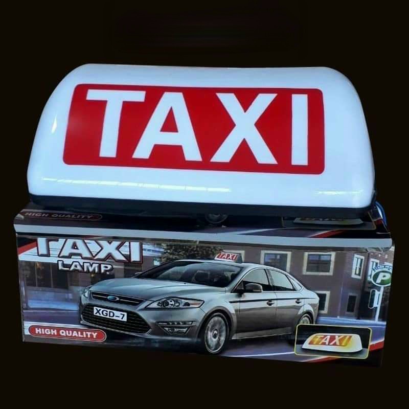 Mào TAXI có đèn, đế nam châm,gồm 2 màu vàng và trắng
