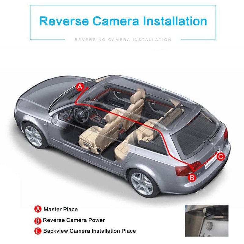 Camera Lùi Xe 12 Đèn Cho Toyota Yaris 2006 2007 2008 2009 2010 2011 2012