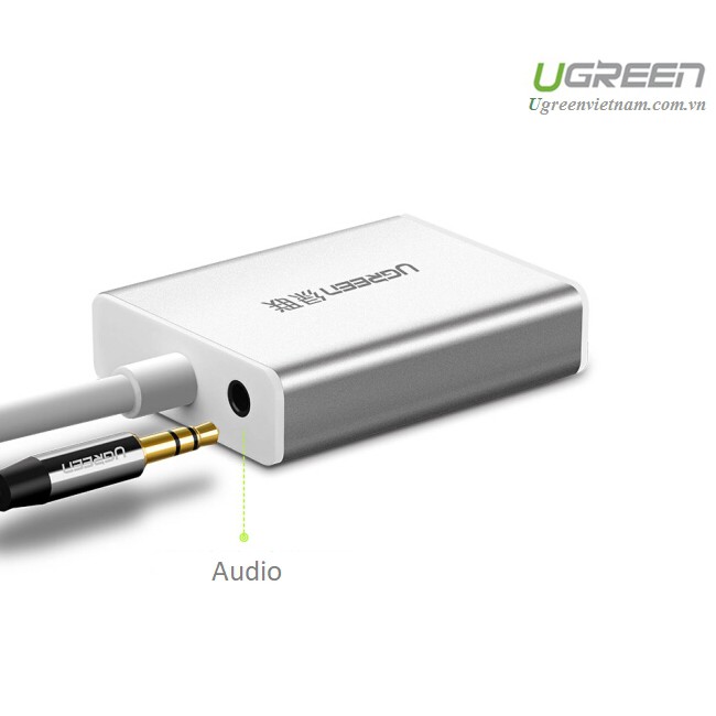 Cáp chuyển đổi Mini Displayport to VGA + Audio chính hãng Ugreen 10437 cao cấp