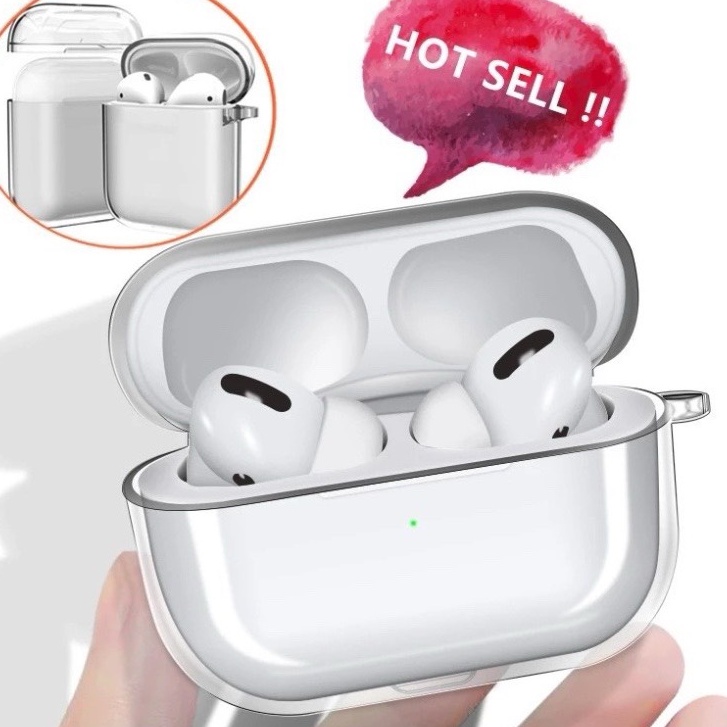 Ốp airpod1/2/3/Pro/Pro2 trong suốt - Vỏ bao airpod đựng tai nghe không dây