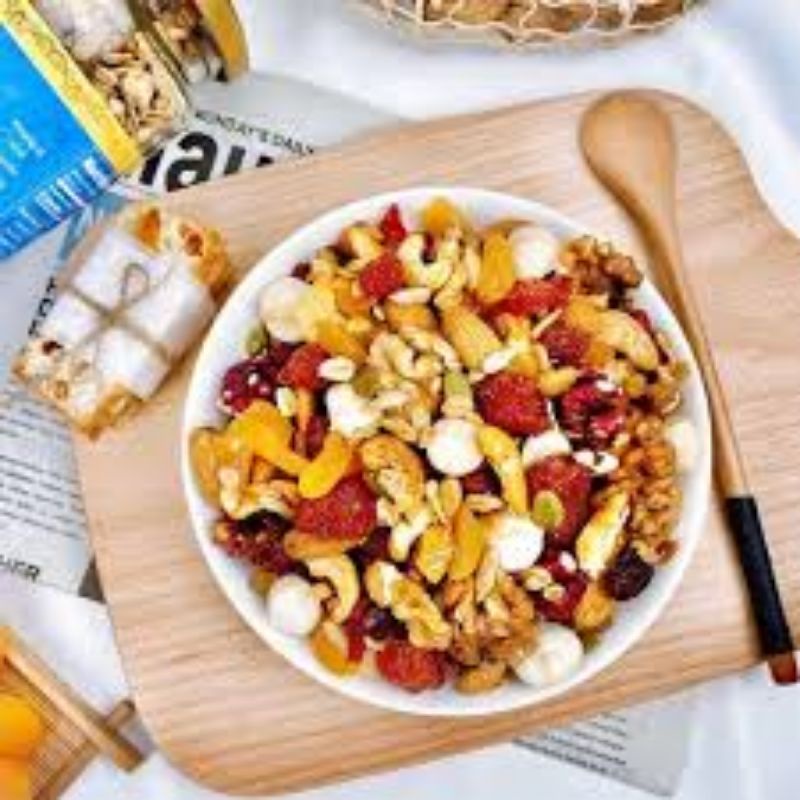 Túi Granola Siêu Hạt ăn kiêng Ngũ Cốc  Dinh Dưỡng Eat Clean Không Đường ( Túi 100gam)