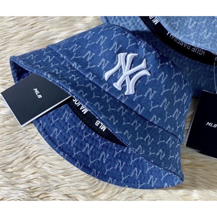 Nón vành tròn, mũ BUCKET NY MLB  vải dày đẹp thời trang cá tính chuẩn phong cách