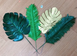 lá cây giả, lá rùa giả decor trang trí phòng, trang trí dải bóng sinh nhật