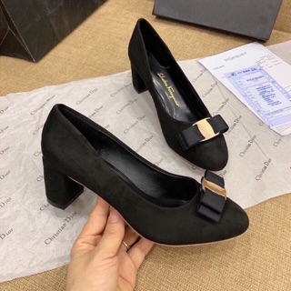 Guốc cao gót 4p đế vuông chắc chắn