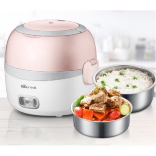 (TẶNG THÌA ĐŨA) HỢP CƠM CẮM ĐIỆN BEAR B13E5