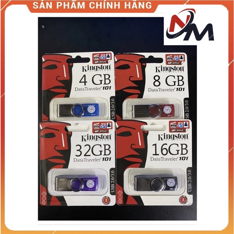 USB Kingston DataTraveler (4GB/8GB/16GB/32GB/64GB) - hàng chính hãng