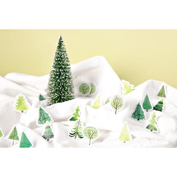 Bộ 45 Sticker Dán Hình Cây Trang Trí E63