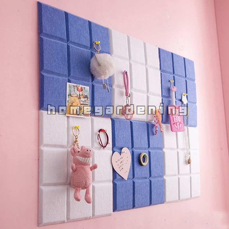 Bảng ghi chú treo ảnh bằng vải nỉ trang trí nhà tiện dụng 30*30cm