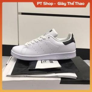 [Hàng Tốt + FreeShip] Giày thể thao STAN SMITH Trắng gót đen FULLBOX,  Giầy sneaker thể thao gọn chân xịn sò