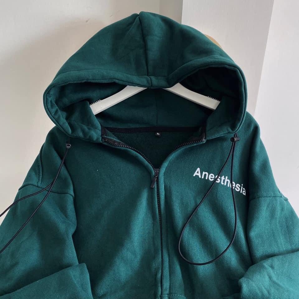 Áo Khoác Nỉ Hoodie Form Rộng Unisex Nam Nữ In Chữ ANES Phong Cách Hiphop Chuẩn Tay Bồng RÔ STORE AK15 | BigBuy360 - bigbuy360.vn