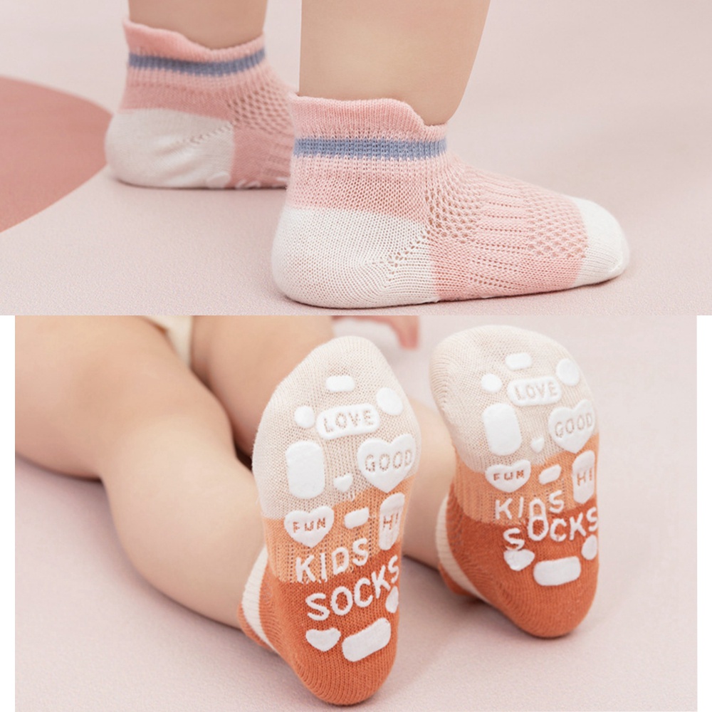 Set 5 Đôi Tất Lưới Chống Trượt Cho Bé